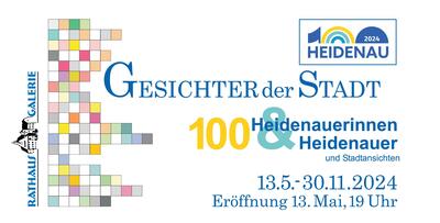 Sonderausstellung im Heidenauer Rathaus: »Gesichter der Stadt - 100 Heidenauerinnen & Heidenauer und Stadtansichten«